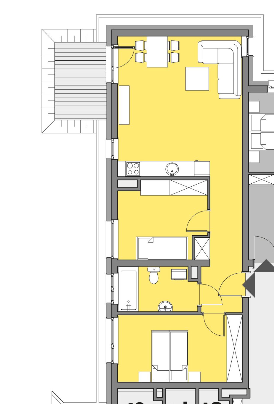Kopernikus Olesnica etap 3 - 60,44 m² + ogródek 105 m²
